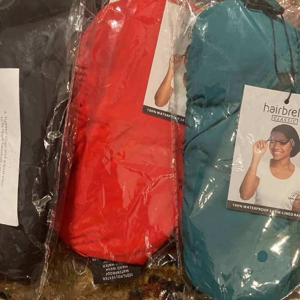 Classic Hairbrella packable rain hat assorted colors to choose from - Picture 4 of 5